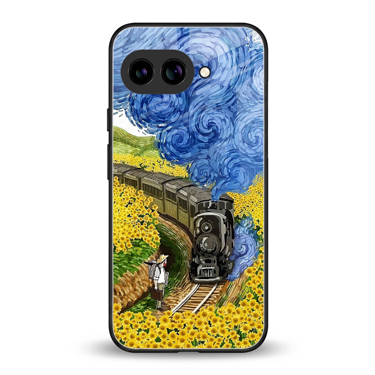 Starry Wait back phone cover | glass case for google pixel 10a