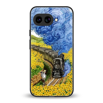 Starry Wait back phone cover | glass case for google pixel 10a