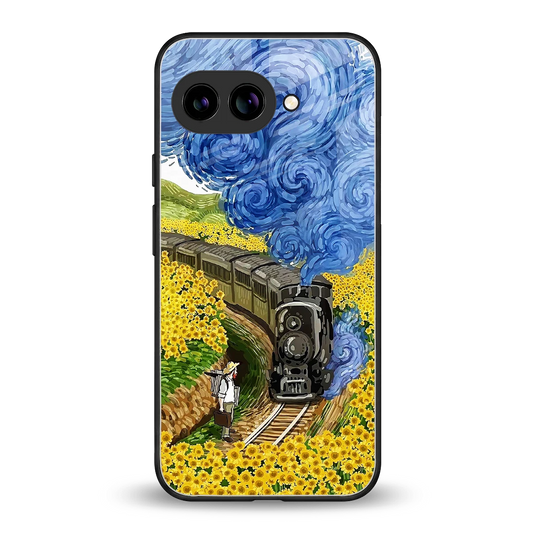 Starry Wait back phone cover | glass case for google pixel 10a