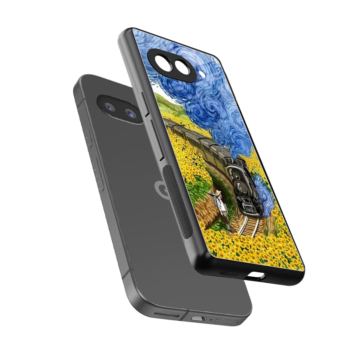 Starry Wait sleek google pixel 10a cover with tempered glass back and TPU edges