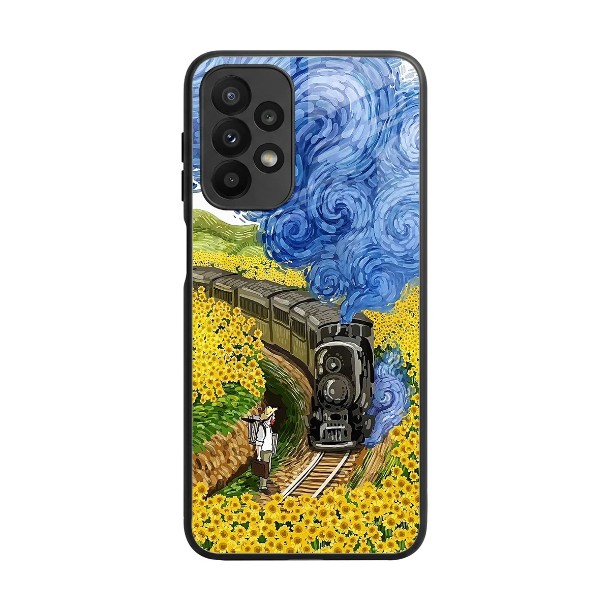 Starry Wait back phone cover | glass case for samsung galaxy a23