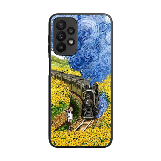 Starry Wait back phone cover | glass case for samsung galaxy a23