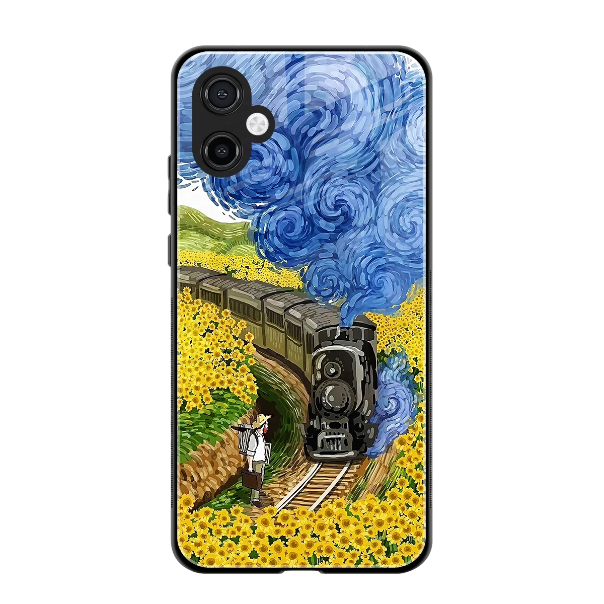Starry Wait back phone cover | glass case for samsung galaxy a06 5g
