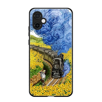 Starry Wait back phone cover | glass case for samsung galaxy a06 5g