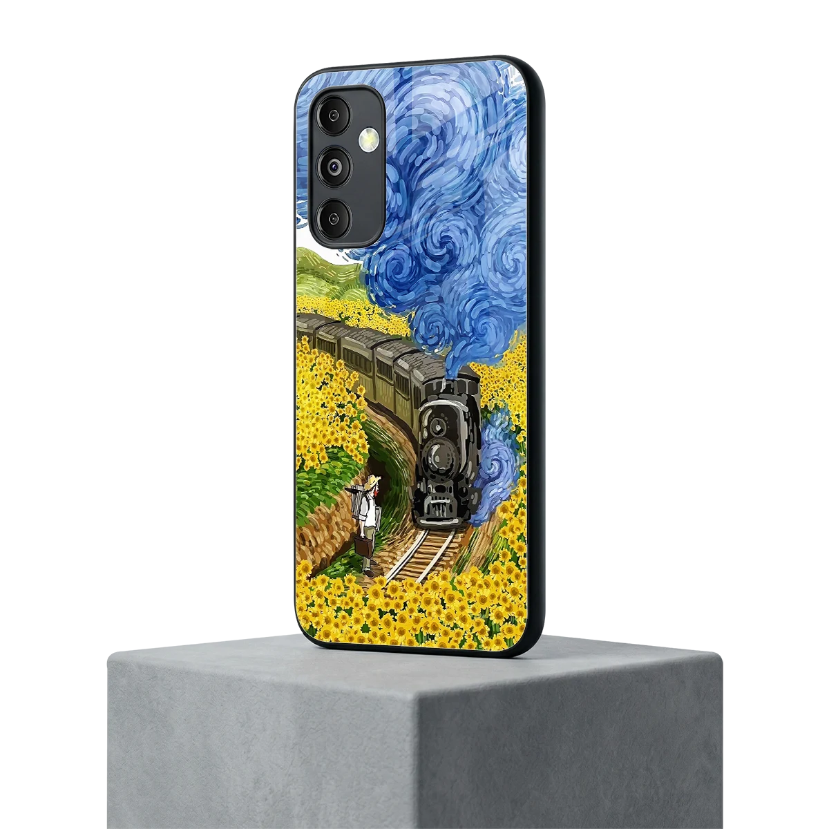 Starry Wait samsung galaxy m14 5g mobile cover | shockproof glass phone case