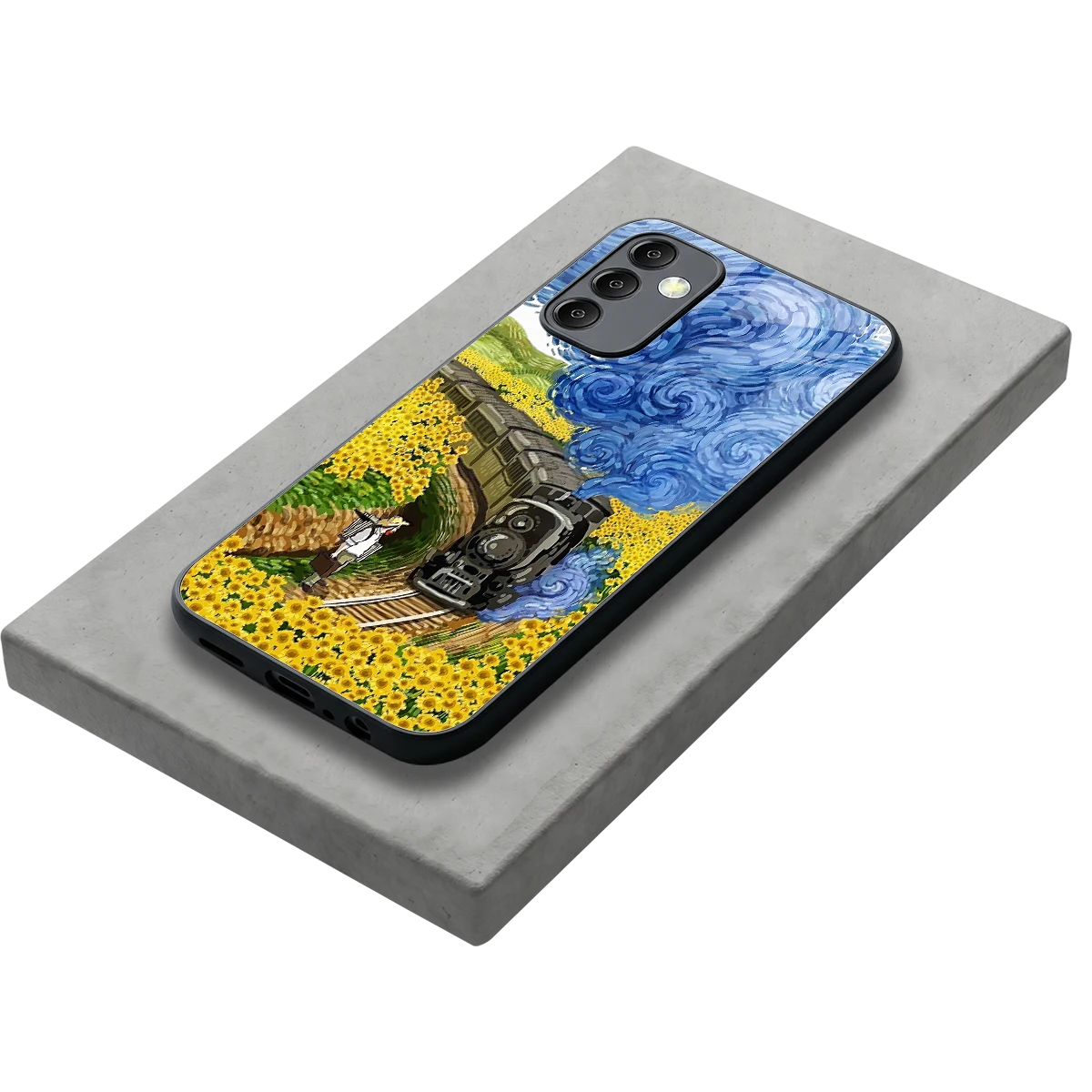 Starry Wait stylish phone case for samsung galaxy m14 5g | glossy glass and slim fit