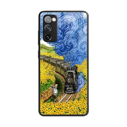 Starry Wait back phone cover | glass case for samsung galaxy s20 fe