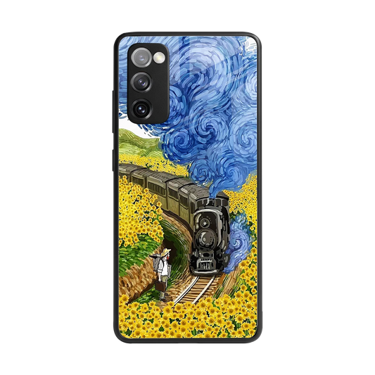 Starry Wait back phone cover | glass case for samsung galaxy s20 fe