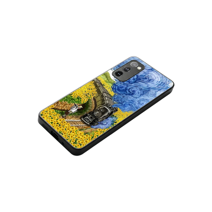 Starry Wait stylish phone case for samsung galaxy s20 fe | glossy glass and slim fit