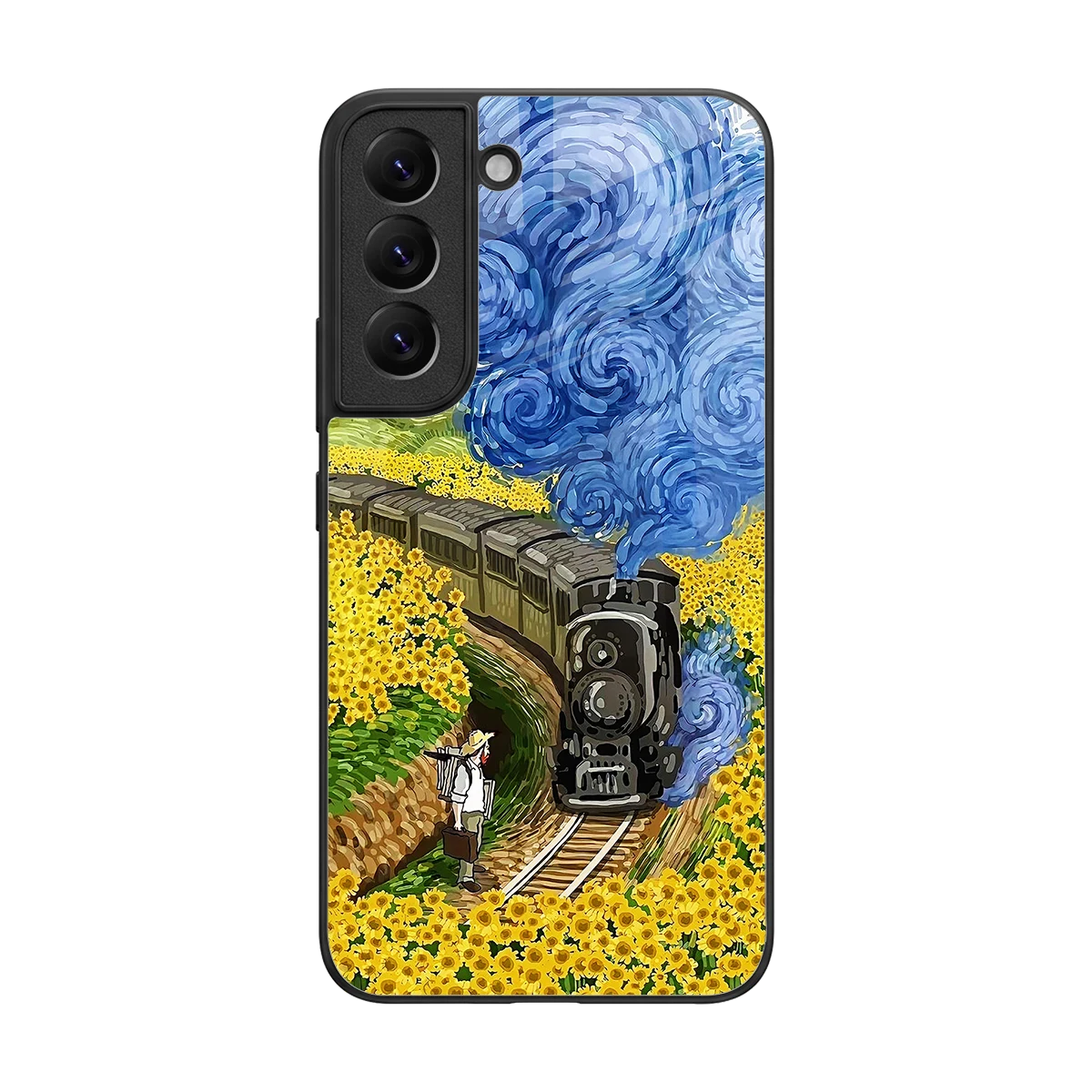 Starry Wait back phone cover | glass case for samsung galaxy s22