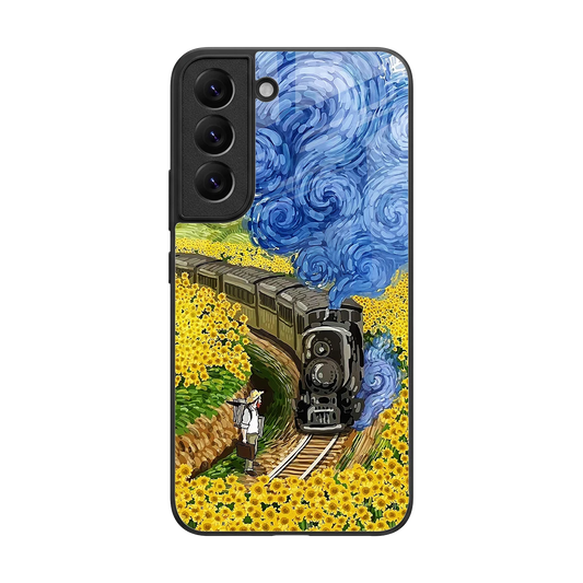 Starry Wait back phone cover | glass case for samsung galaxy s22