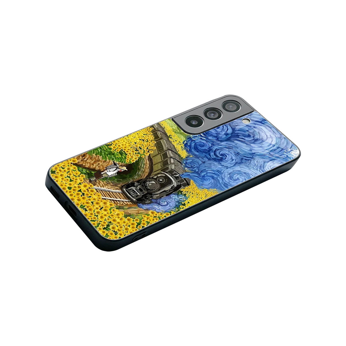 Starry Wait stylish phone case for samsung galaxy s22 | glossy glass and slim fit