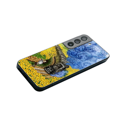 Starry Wait stylish phone case for samsung galaxy s22 | glossy glass and slim fit