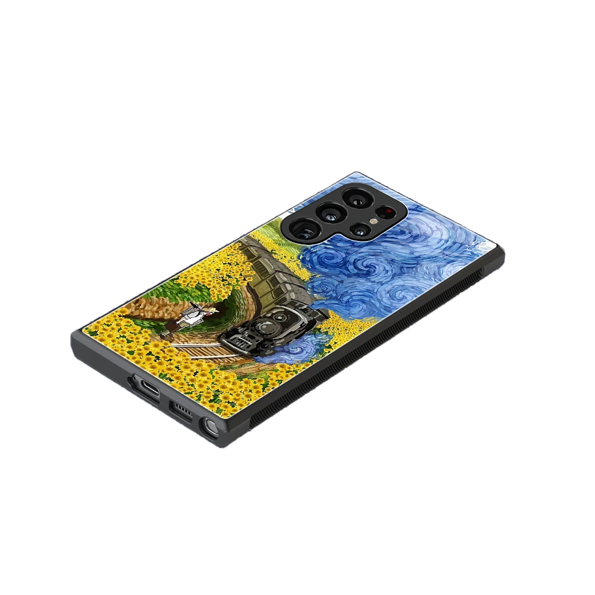 Starry Wait stylish phone case for samsung galaxy s24 ultra | glossy glass and slim fit