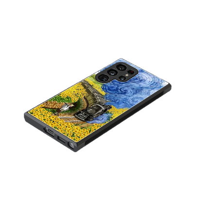 Starry Wait stylish phone case for samsung galaxy s24 ultra | glossy glass and slim fit