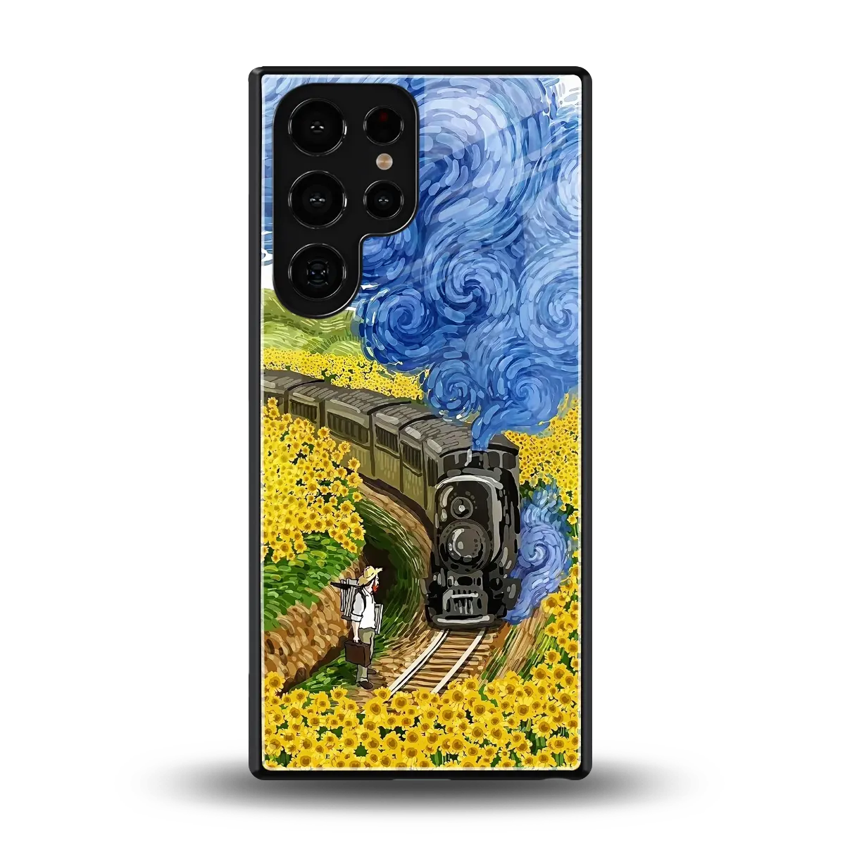 Starry Wait back phone cover | glass case for samsung galaxy s26 ultra
