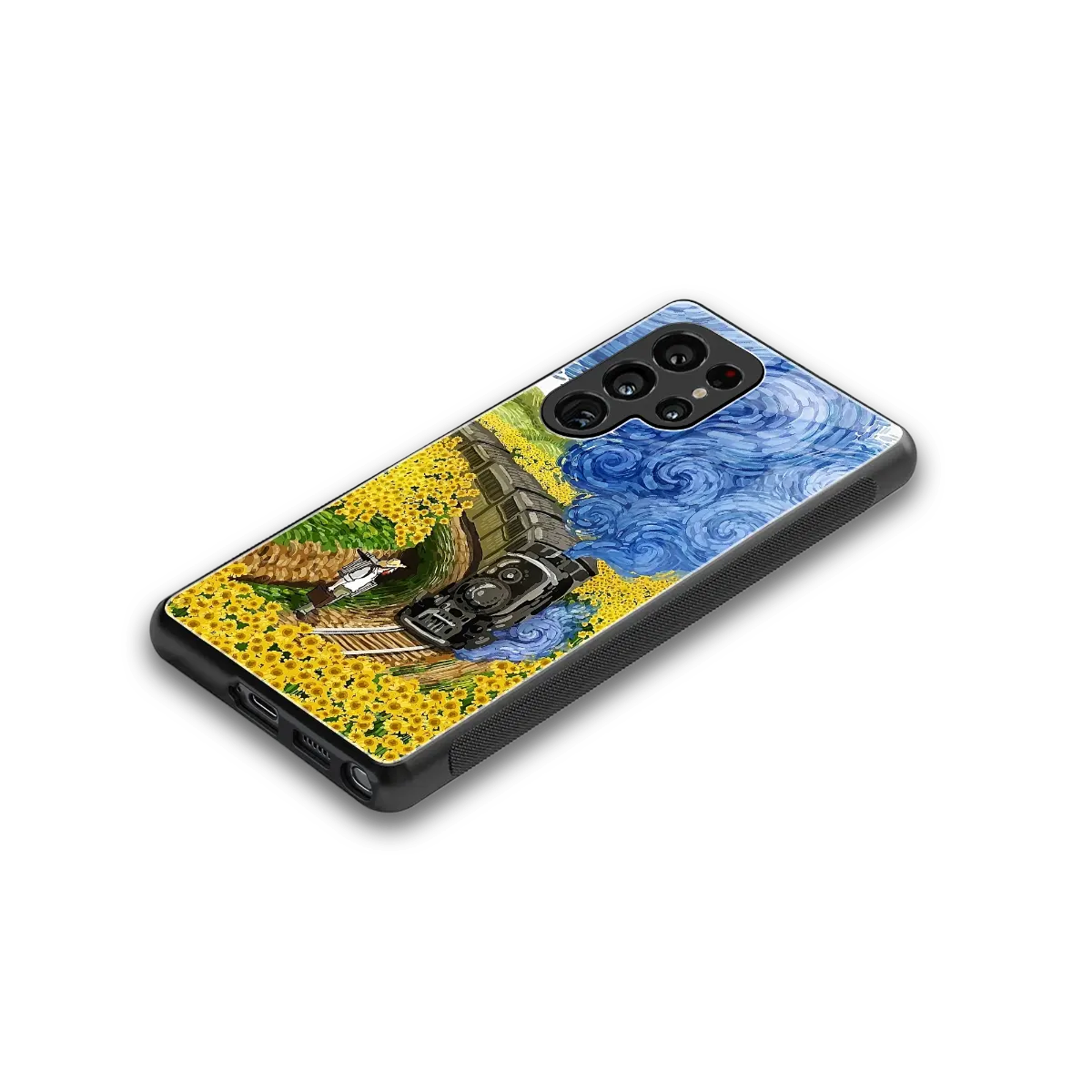 Starry Wait stylish phone case for samsung galaxy s26 ultra | glossy glass and slim fit