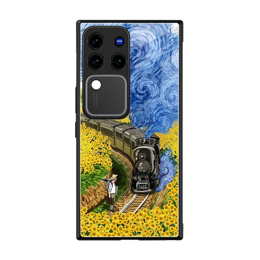 Starry Wait back phone cover | glass case forvivo v30 pro