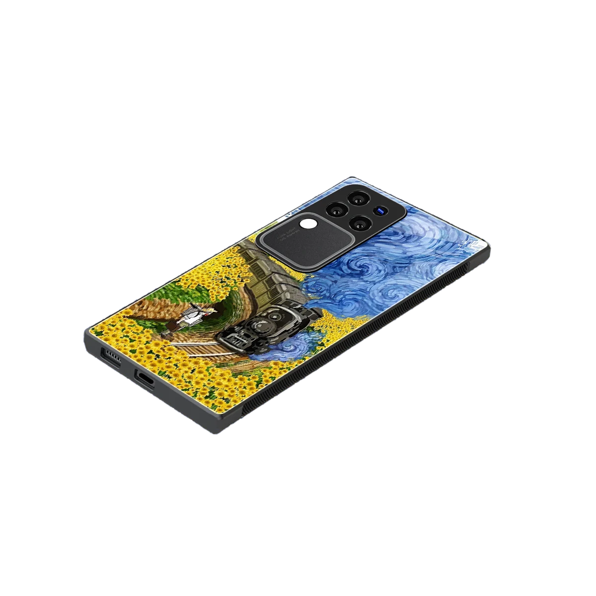 Starry Wait stylish phone case forvivo v30 pro | glossy glass and slim fit