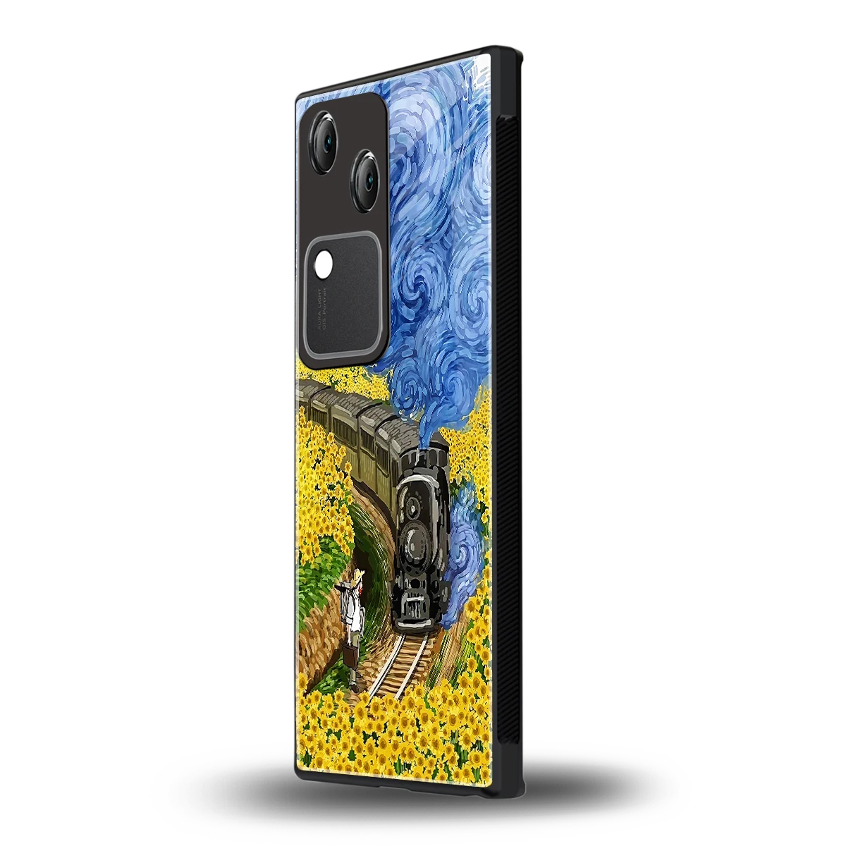 Starry Wait vivo v30 mobile cover | shockproof glass phone case