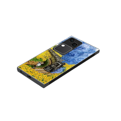 Starry Wait stylish phone case for vivo v30 | glossy glass and slim fit