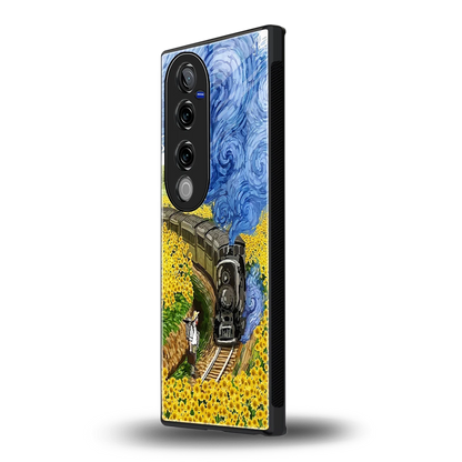 Starry Wait vivo v40 pro mobile cover | shockproof glass phone case