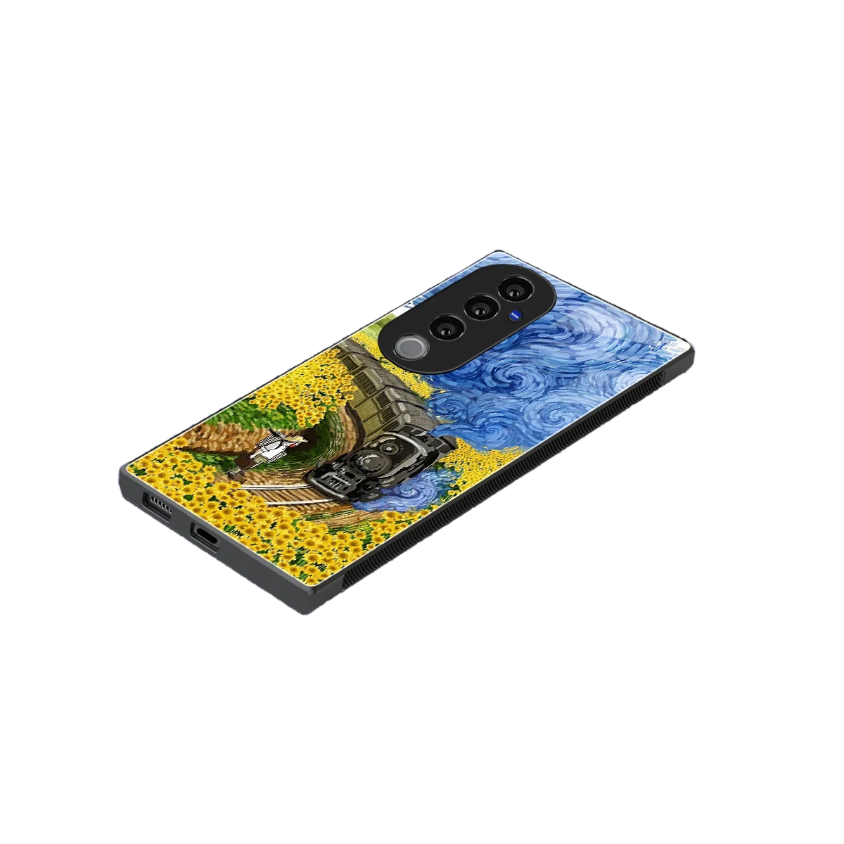 Starry Wait stylish phone case for vivo v40 pro | glossy glass and slim fit