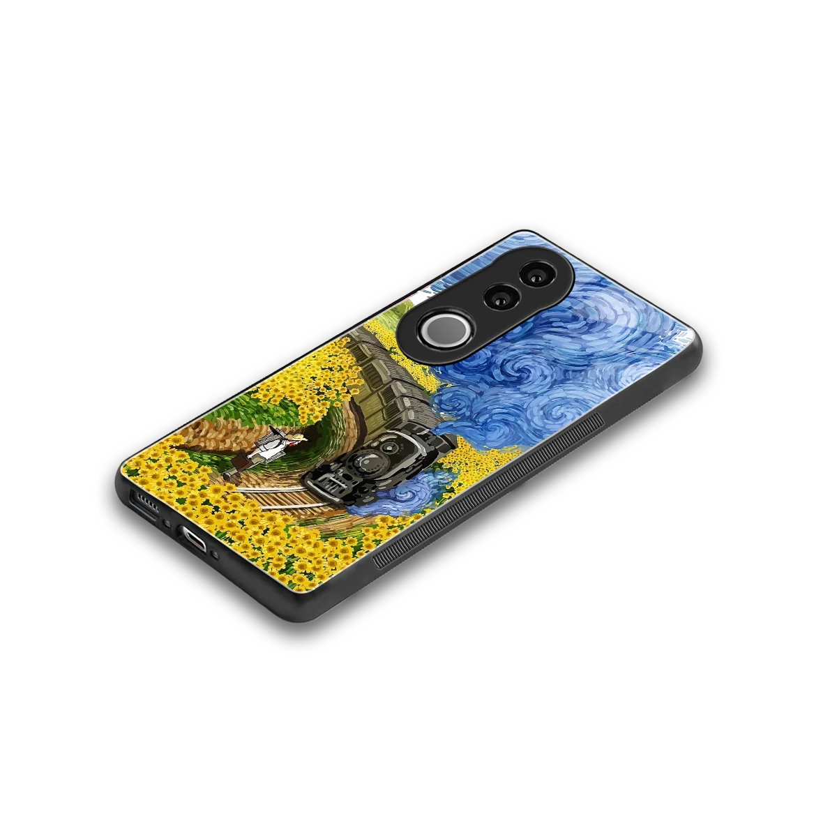 Starry Wait stylish phone case for vivo v50 | glossy glass and slim fit