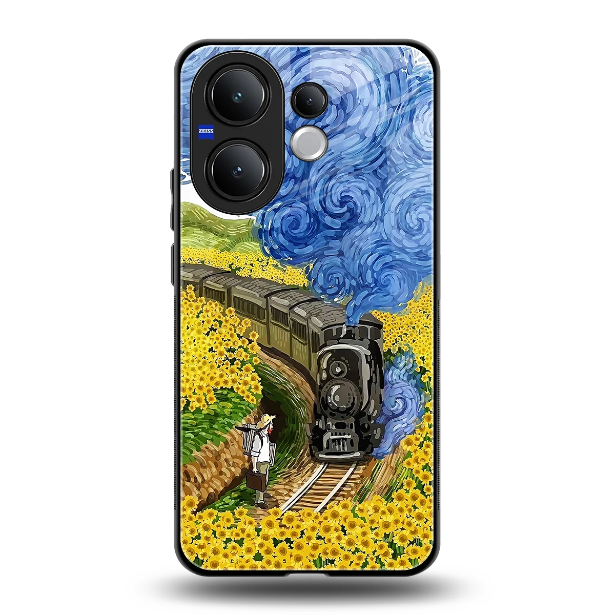 Starry Wait back phone cover | glass case for vivo v60
