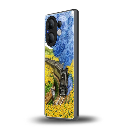 Starry Wait vivo v60 mobile cover | shockproof glass phone case