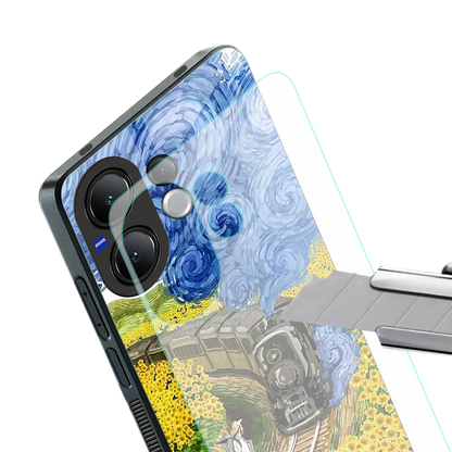 Starry Wait stylish phone case for vivo v60 | glossy glass and slim fit