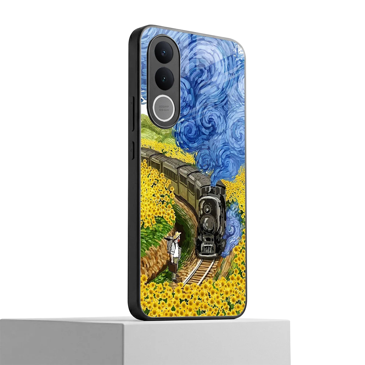Starry Wait vivo v70 fe mobile cover | shockproof glass phone case