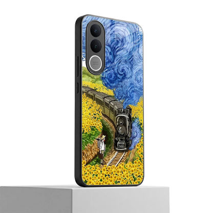 Starry Wait vivo v70 fe mobile cover | shockproof glass phone case