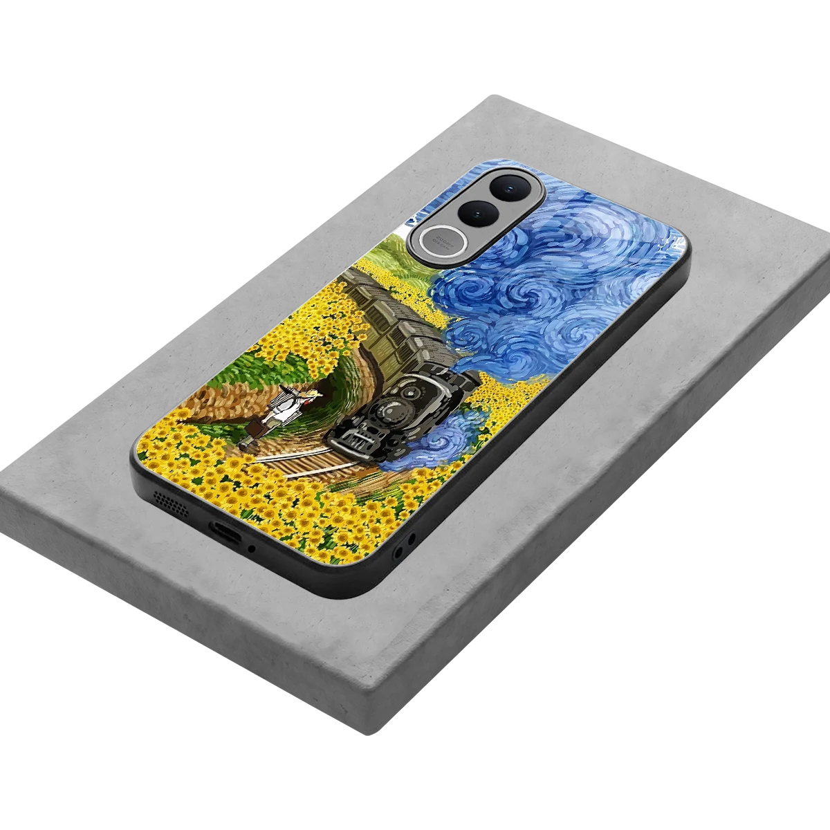 Starry Wait stylish phone case for vivo v70 fe | glossy glass and slim fit