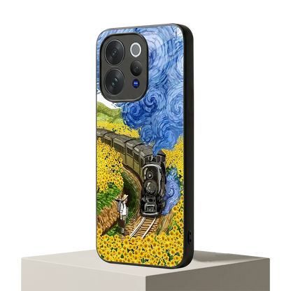 Starry Wait vivo v70 mobile cover | shockproof glass phone case