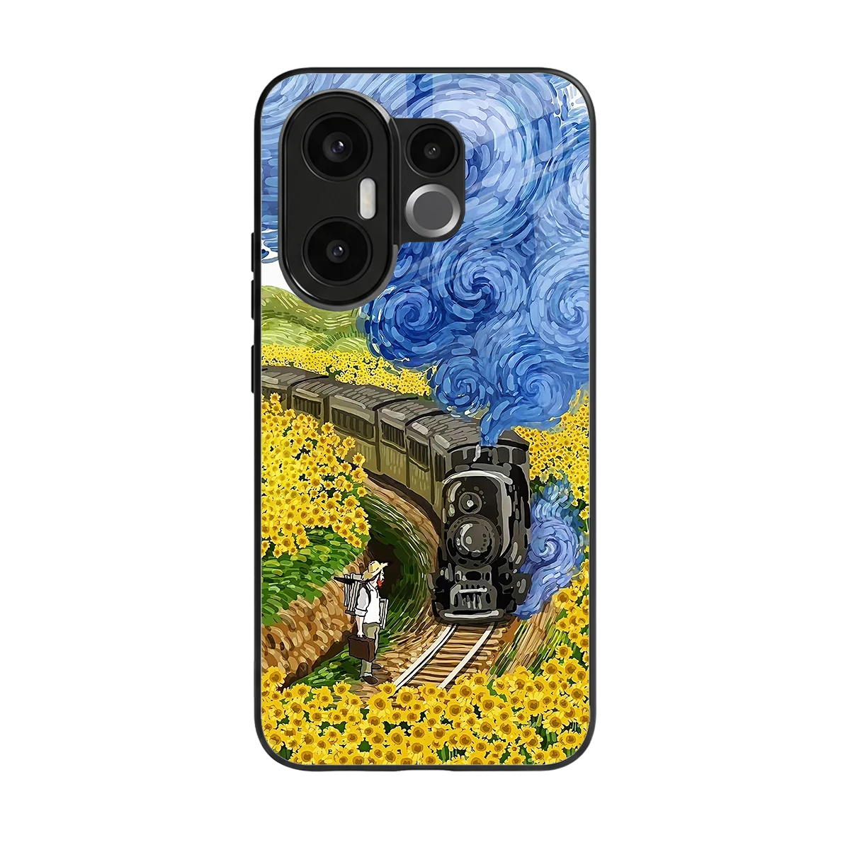 Starry Wait back phone cover | glass case for vivo x200 fe