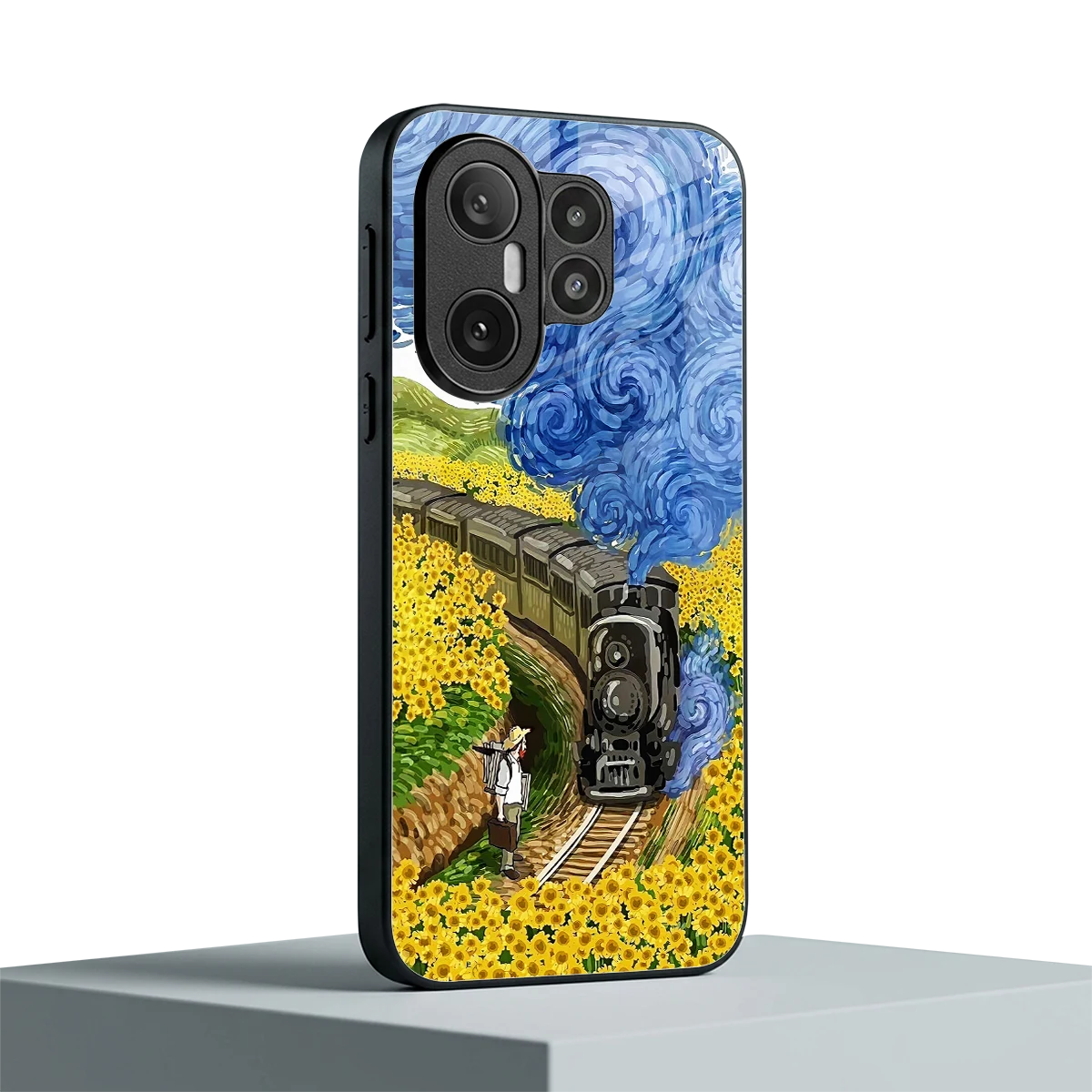Starry Wait vivo x200 fe mobile cover | shockproof glass phone case