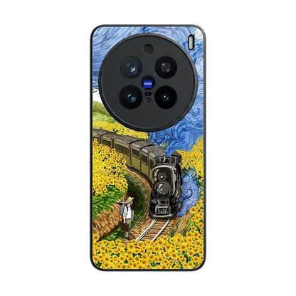Starry Wait back phone cover | glass case for vivo x200 pro