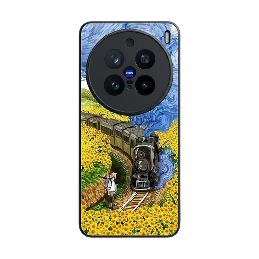 Starry Wait back phone cover | glass case for vivo x200 pro