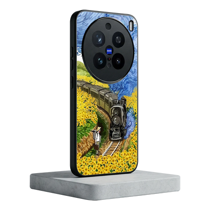 Starry Wait vivo x200 pro mobile cover | shockproof glass phone case
