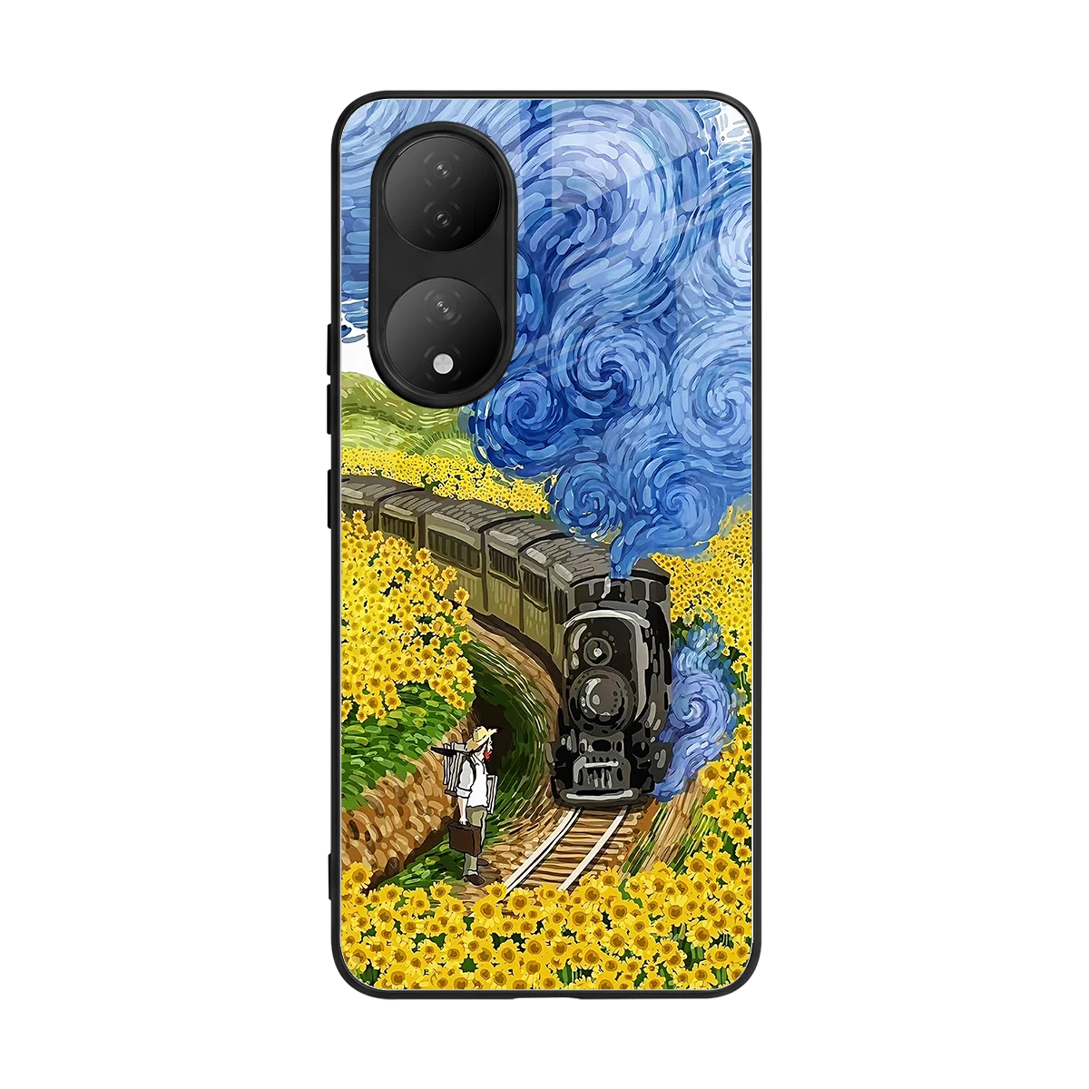 Starry Wait back phone cover | glass case for Vivo-y100