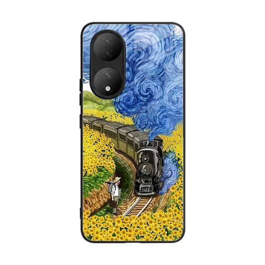 Starry Wait back phone cover | glass case for Vivo-y100