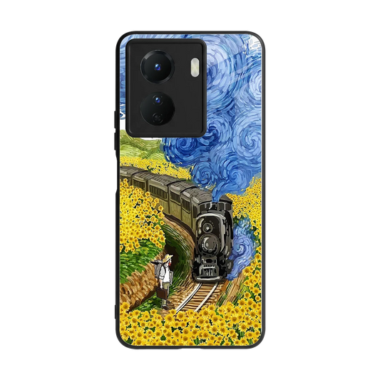 Starry Wait back phone cover | glass case for vivo y16