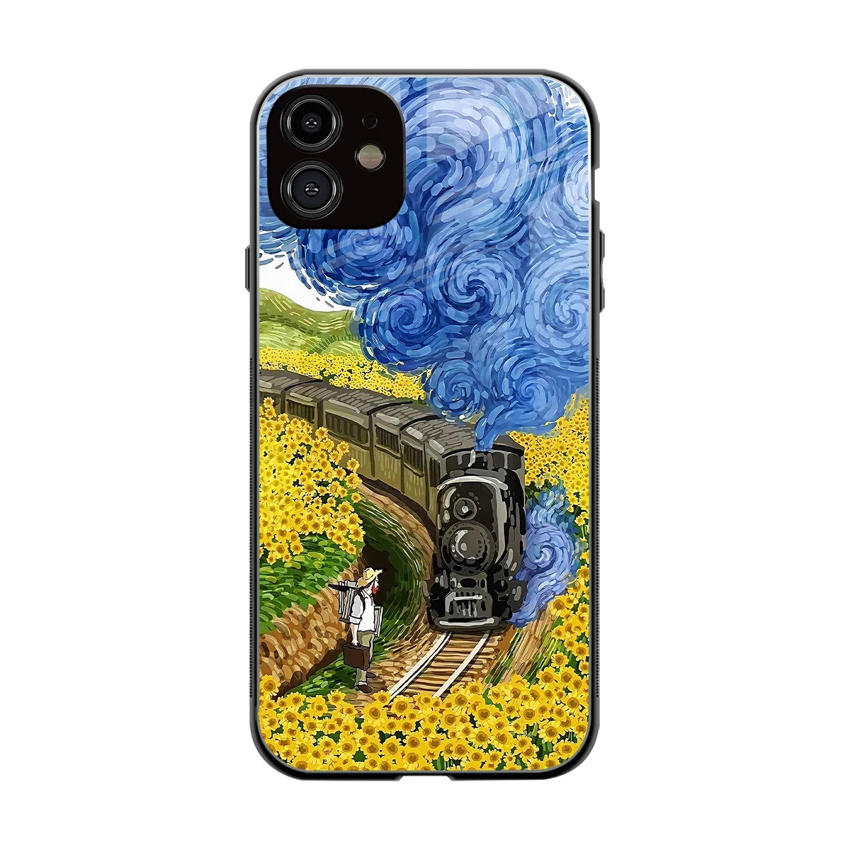Starry Wait back phone cover | glass case for iphone 11