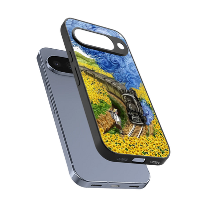 Starry Wait sleek google pixel 10 cover with tempered glass back and TPU edges