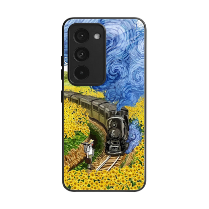 Starry Wait back phone cover | glass case for redmi 15 5g