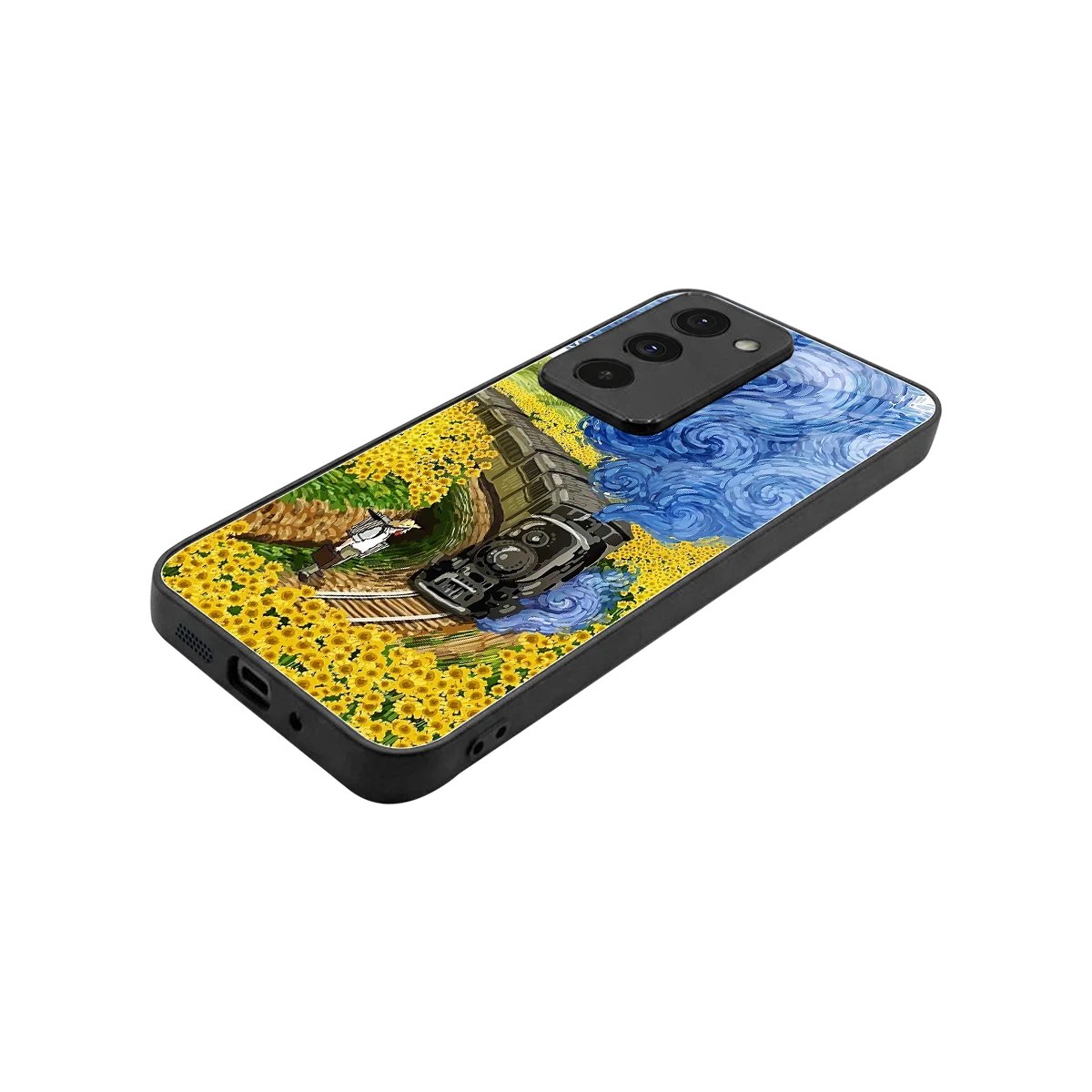 Starry Wait stylish phone case for redmi 15 5g | glossy glass and slim fit