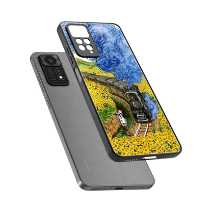 Starry Wait sleek redmi note 11 pro cover with tempered glass back and TPU edges