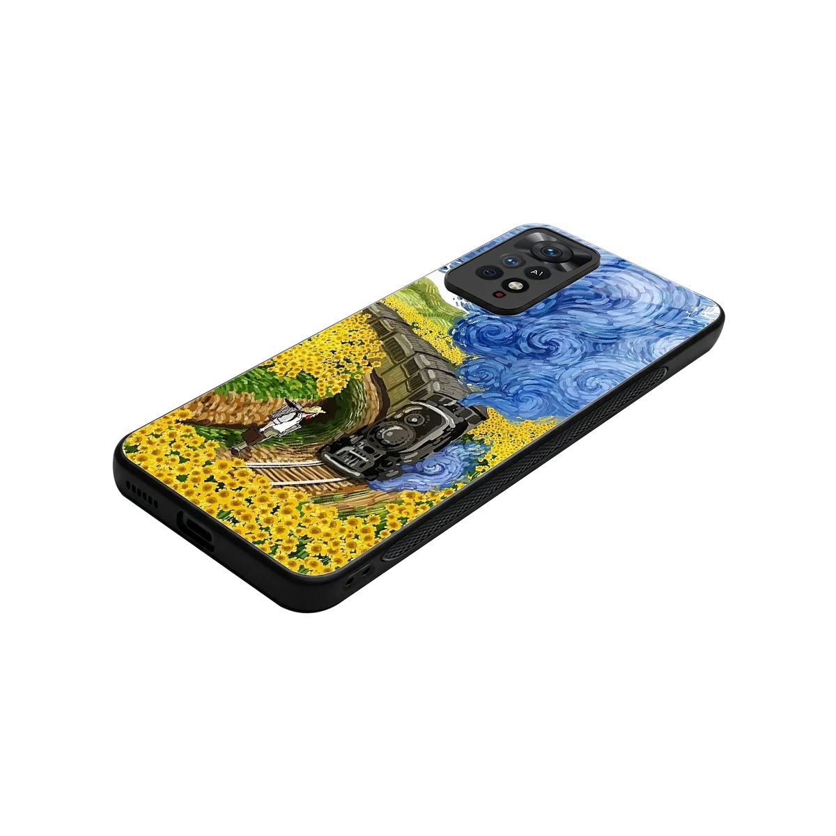 Starry Wait stylish phone case for redmi note 11 pro | glossy glass and slim fit