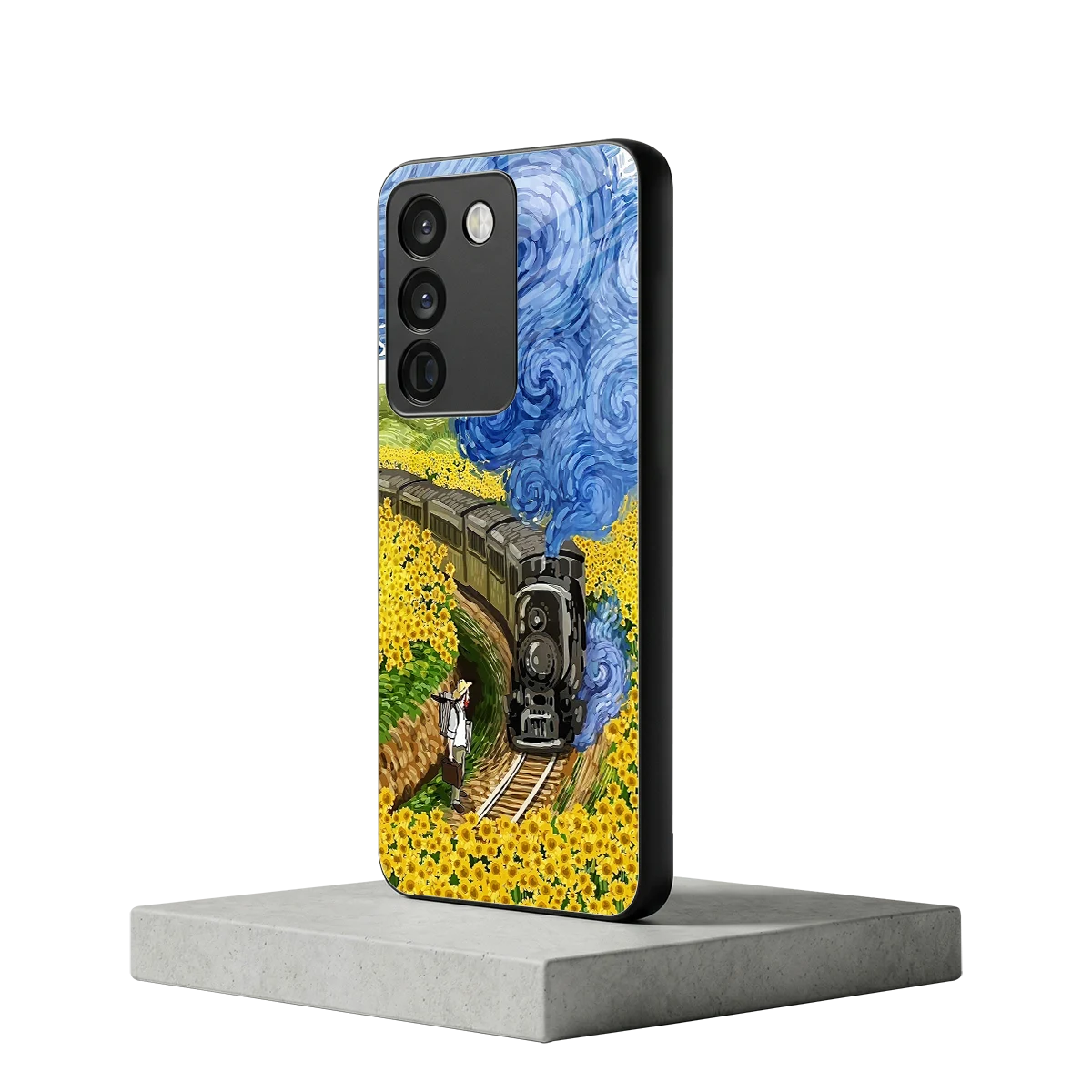 Starry Wait vivo y200 5g mobile cover | shockproof glass phone case